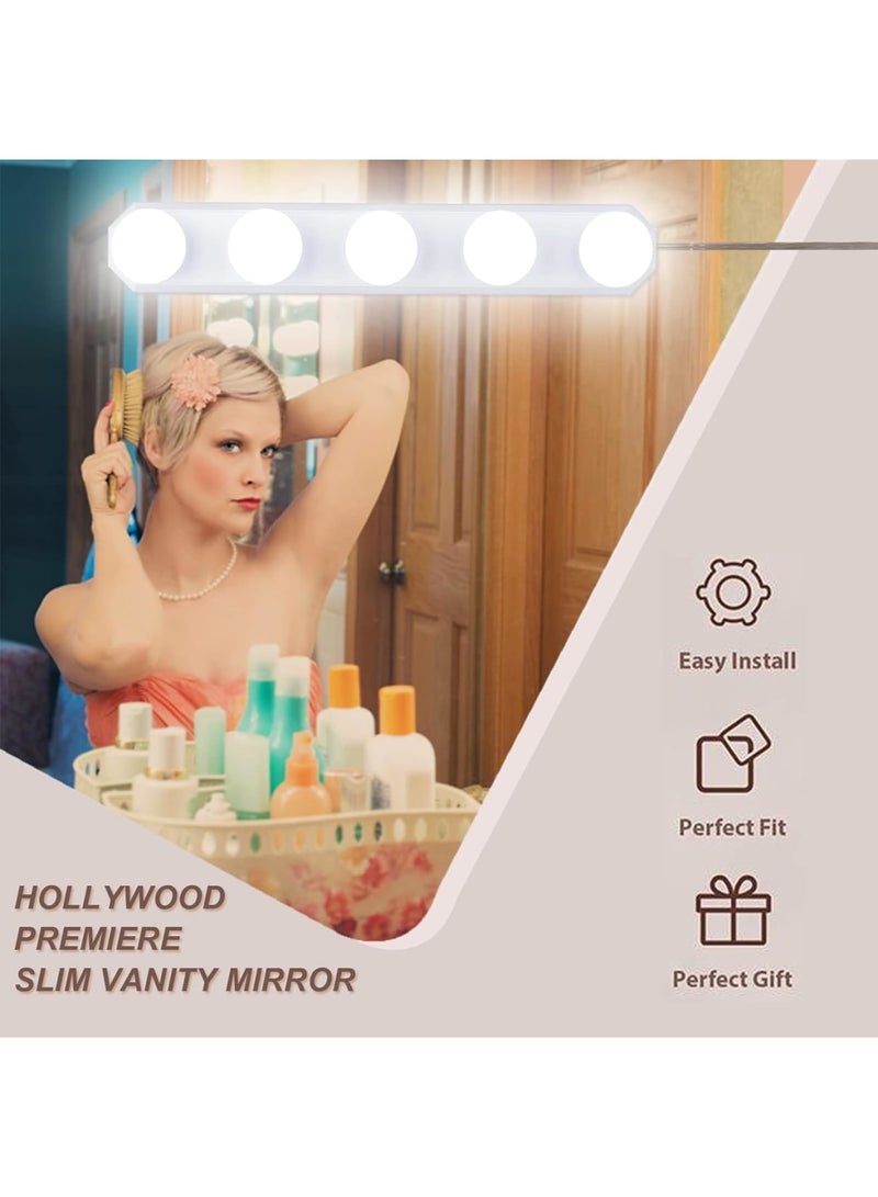 Zikra Makeup Lights for Mirror - Compact Vanity Mirror Lights Offering 3 Colors, 10 Brightness Levels, and 5 Bulbs. Perfect for Bathroom, Dressing Room, Full-Length Mirror. Ideal Gift - Image 3