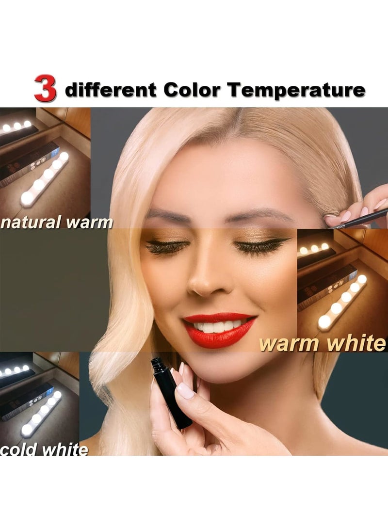 Zikra Makeup Lights for Mirror - Compact Vanity Mirror Lights Offering 3 Colors, 10 Brightness Levels, and 5 Bulbs. Perfect for Bathroom, Dressing Room, Full-Length Mirror. Ideal Gift - Image 5