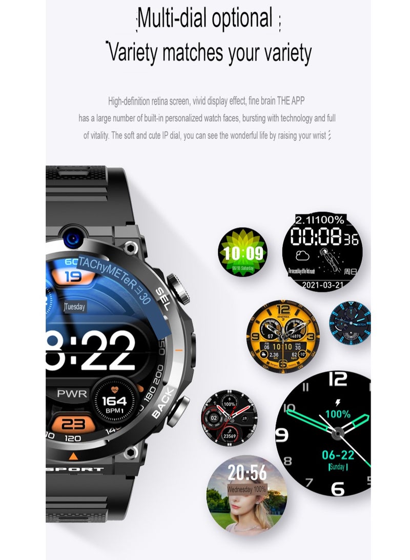 AROAQ Smart Watch For Adults, Multifunction 5g Wrist Smart Watch with Netcom Card Insertion, Elegant Durable Fitness Watch, (Black 4g/5g-android Version Nfc Access Control 128gb with Charging Compartment)  - Image 4