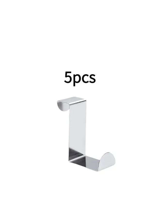 5 حزمة من خطافات الفولاذ المقاوم للصدأ على شكل Z متينة وسهلة التركيب والإزالة بدون حفر - Image 1