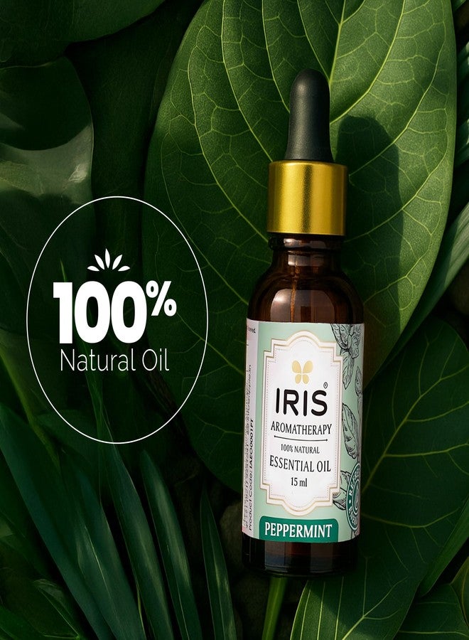 IRIS Aromatherapy Peppermint 100% Natural Essential Oil - 15ml | Cool & Minty Boost for Mind & Muscles - Image 4