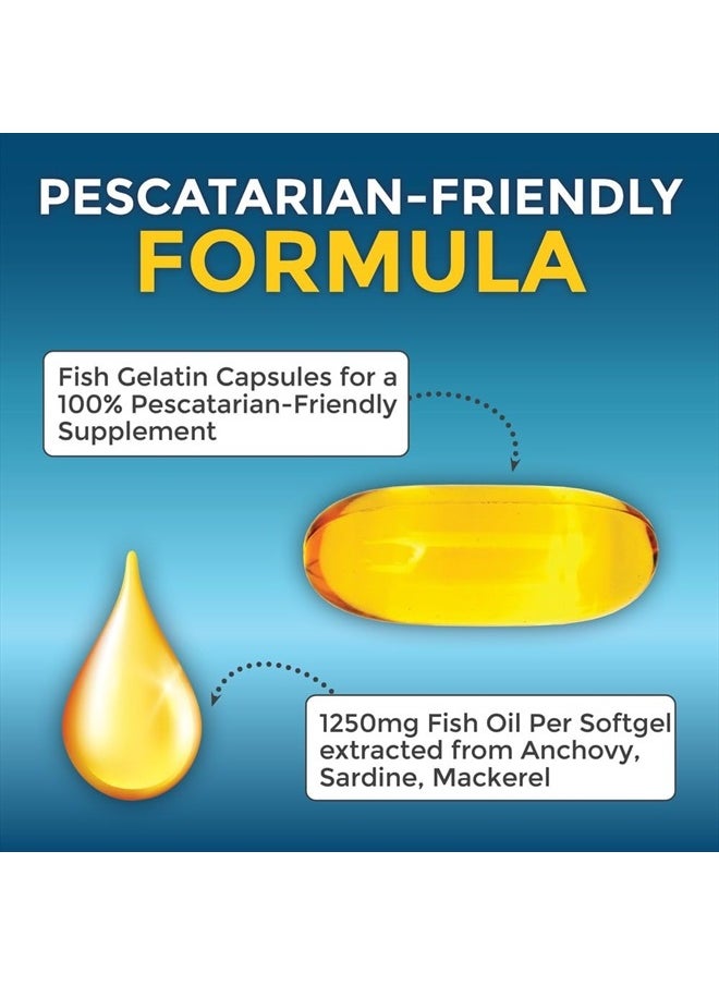 Triple Strength Omega-3 Fish Oil, 60 Softgels