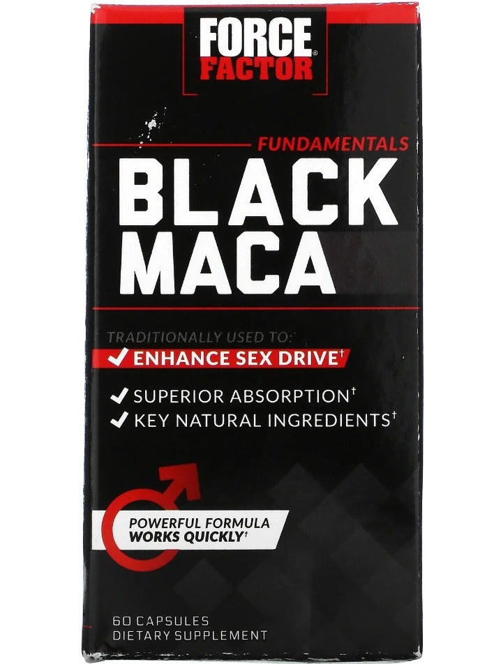 Force Factor Fundamentals Black Maca 60 Capsules - Image 1