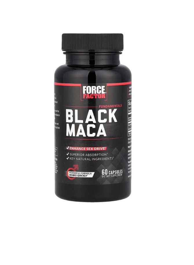 Force Factor Fundamentals Black Maca 60 Capsules - Image 2