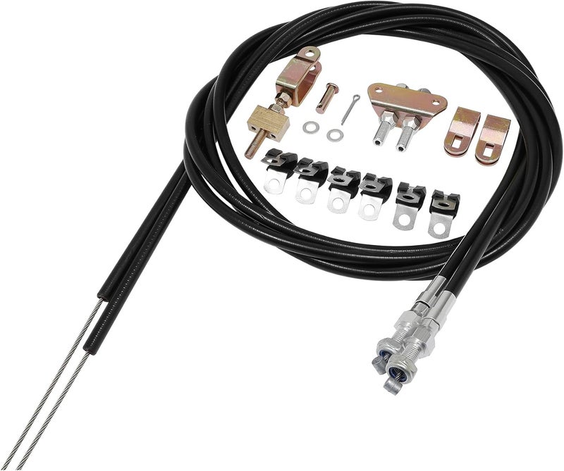 Misakomo 330-9371 Universal Adjustable Emergency Parking Brake Cable Kit for Wilwood Brake System - Image 1