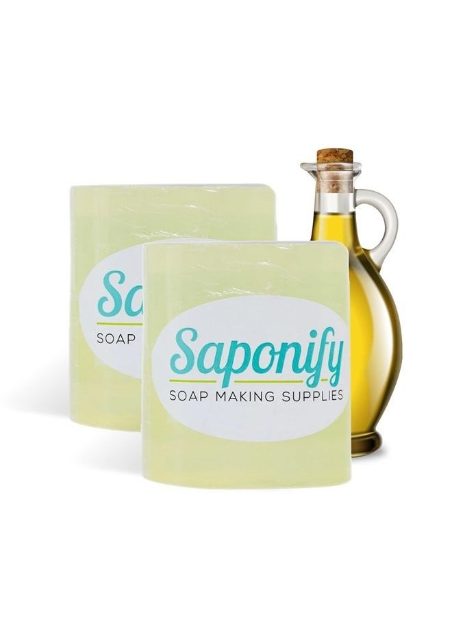 Saponify Soap Making Supplies Saponify - 2Lb Olive Oil Melt and Pour Soap Base, Skin-Enhancing Olive Oil Soap Base, Easy to Use Glycerin Soap Base for Soap Making  - Image 1