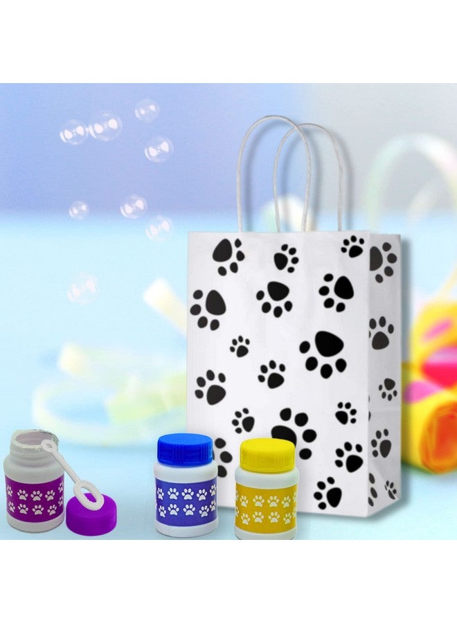 4E's Novelty Paw Print Bubble Bottles 24 Pack Mini Bubbles 1 Fl Oz Paw Dog Patrol Party Favors Bubble Wand Blowing Toys For Kids Boys & Girls By 4E'S Novelty - Image 5