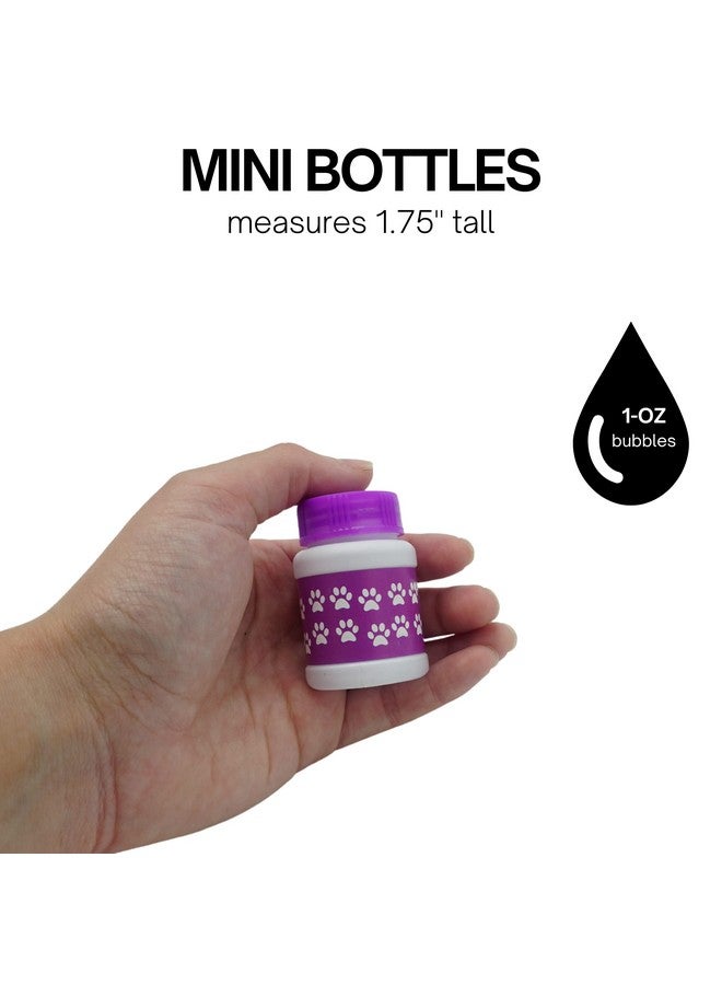 4E's Novelty Paw Print Bubble Bottles 24 Pack Mini Bubbles 1 Fl Oz Paw Dog Patrol Party Favors Bubble Wand Blowing Toys For Kids Boys & Girls By 4E'S Novelty - Image 4