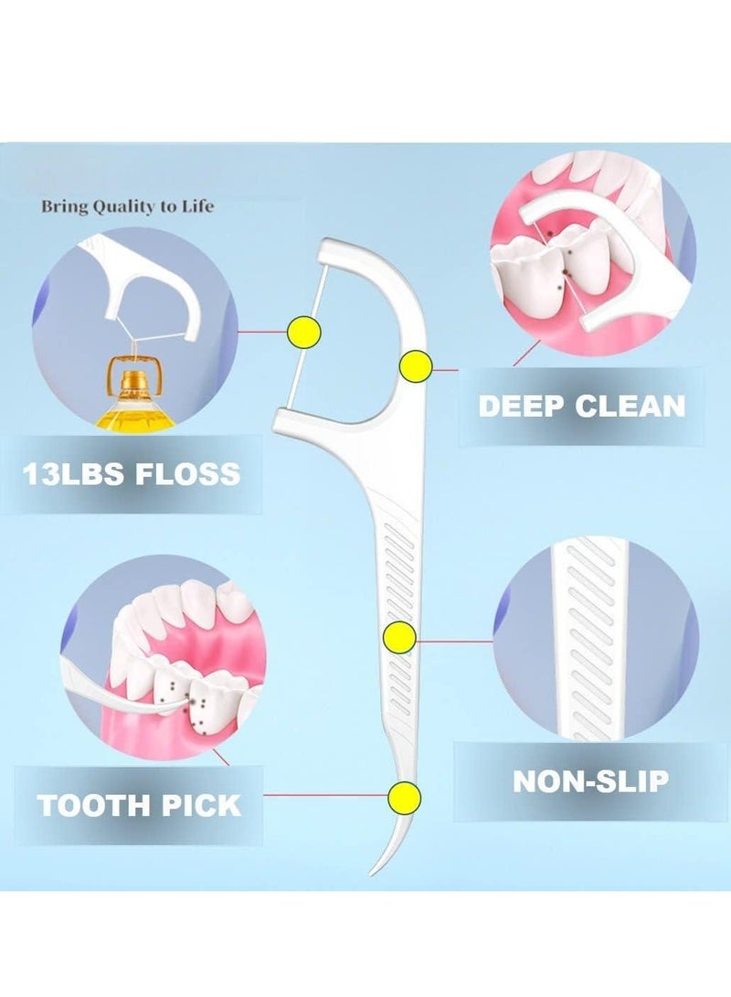 Roroll 100 (1 Bag of 100) Adult Flossing Refills Flossing Picks Travel Oral Care Kit Teeth Cleaning Tools - Image 2