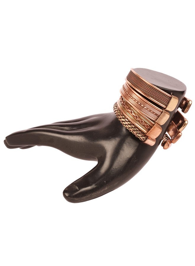 Touchstone NEW Indian Three metal Copper Brass Peace Healing Chakra Yoga Meditation Mantra Jewelry Bracelet Set Of 4 For Women and Men. - Image 4