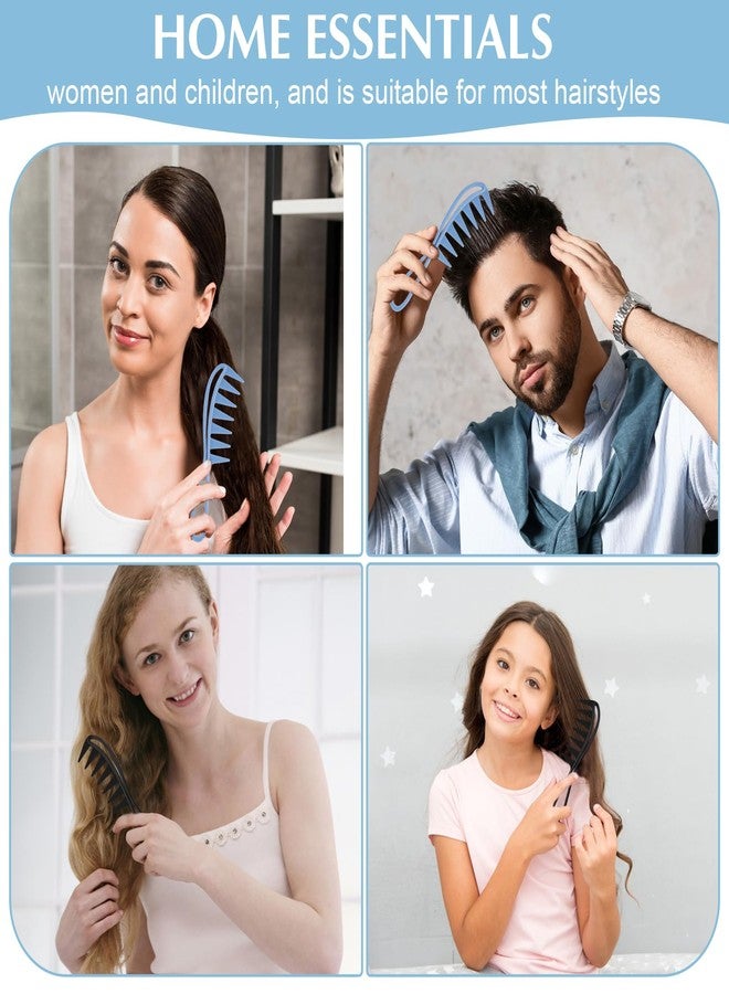 WLLHYF 2 Piece Wide Tooth Comb Curling Shark Combs Hair Styling Accessories Professional Salon Afro Coarse Comb Anti-Static Durable Hairdressing Tool for Men Women Styling - Image 4