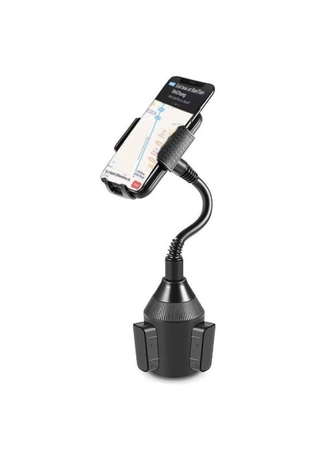 Go-Des Universal Car Cup Holder Phone Mount with Adjustable Expandable Base and Long Flexible Gooseneck, 360° Rotation - Image 3