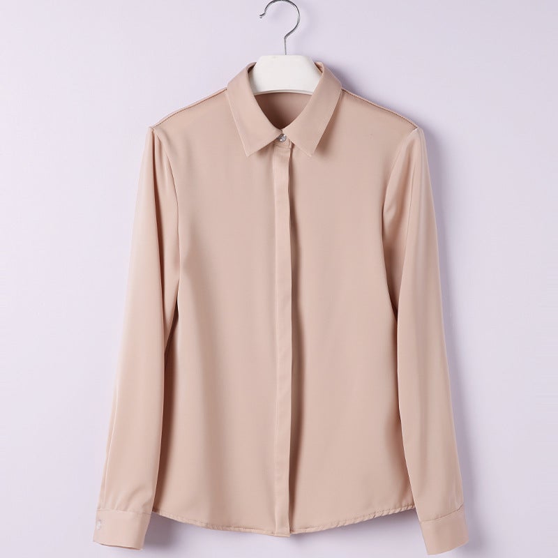 Rong Mei [Cy1226798] 22 New The * Ry Store Same Grade/Advanced Matte Mulberry Silk Shirt - Image 2