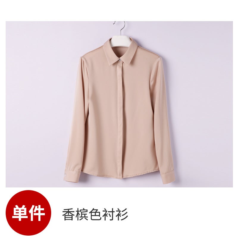 Rong Mei [Cy1226798] 22 New The * Ry Store Same Grade/Advanced Matte Mulberry Silk Shirt - Image 1
