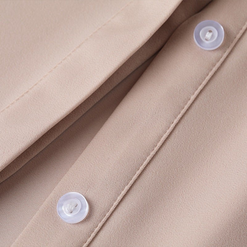 Rong Mei [Cy1226798] 22 New The * Ry Store Same Grade/Advanced Matte Mulberry Silk Shirt - Image 3