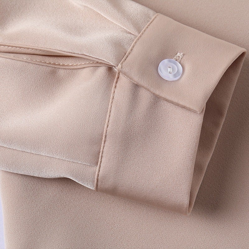 Rong Mei [Cy1226798] 22 New The * Ry Store Same Grade/Advanced Matte Mulberry Silk Shirt - Image 5