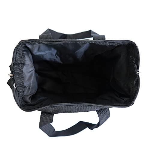 Yuanhe Bingo Dauber Tote Bag - Black Bingo Pattern Handle Bag with Zipper and 6 Pockets - Image 4