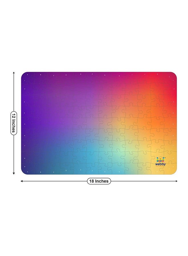 Webby Gradient Puzzle Wooden Jigsaw Puzzle for Kid, 108 Pieces - Image 4