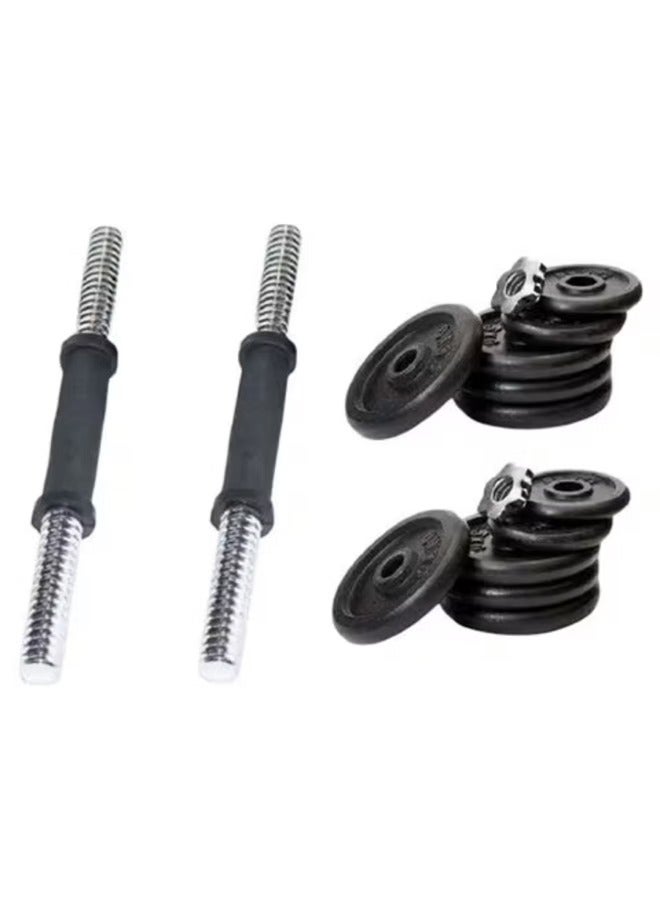 فيتنس ورلد مجموعة اوزان دمبل مدمجة قابلة للتعديل بوزن 15 كجم للتدريب المنزلي وصالة الالعاب الرياضية - Image 4