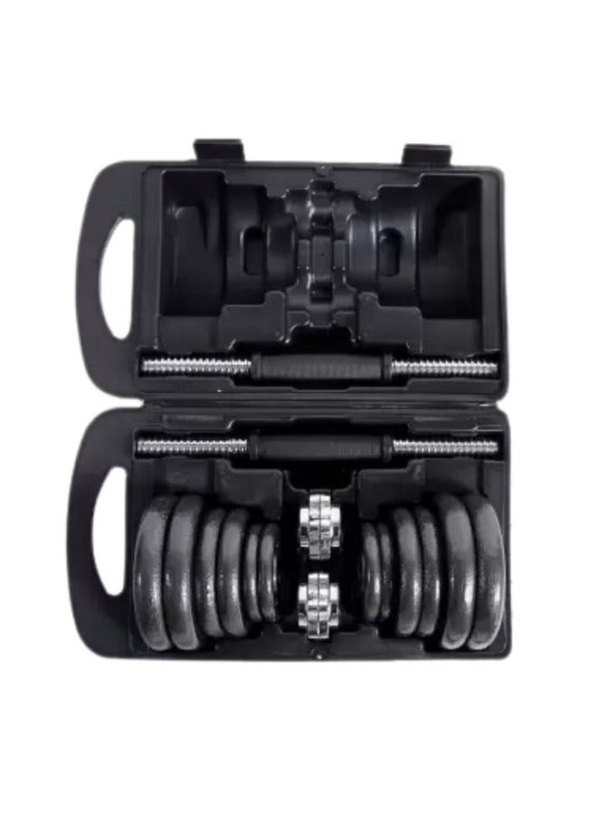 فيتنس ورلد مجموعة اوزان دمبل مدمجة قابلة للتعديل بوزن 15 كجم للتدريب المنزلي وصالة الالعاب الرياضية - Image 5