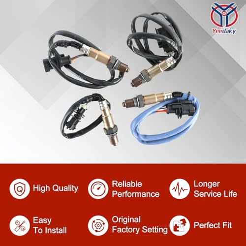 Yeedaky 4Pcs Oxygen O2 Sensor 670004022 Oxygen Sensor Upstream and Downstream Fits for Maserati Ghibli 2014-2020 Levante 2017-2020 3.0L Turbo 670002199 670009076 - Image 4