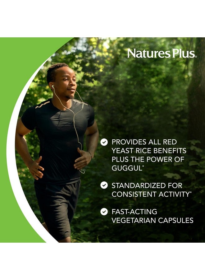 NaturesPlus ناتشرز بلس هيربال أكتيفز أرز الخميرة الحمراء جوجوليبيد - 450 ملغ، 120 كبسولة نباتية - مكمل صحة القلب، دعم الكوليسترول - نباتي، خالي من الغلوتين - 120 حصة - Image 3
