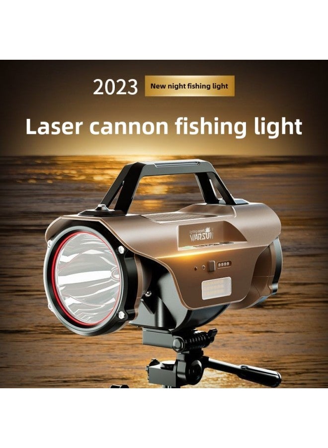 Walson H806 Night Fishing Light Laser Cannon Blue Light Fishing Light Strong Light Super Bright High Power Fishing Special Wild Fishing-Color:Laser Cannon Fishing Light Comes Standard With + 1.3m Large Tripod  - Image 2