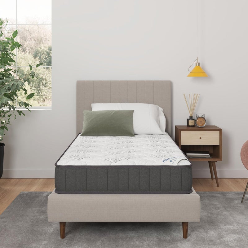 Ottomanson 9 Hybrid Twin Mattress Rock Hard Feel Made in USA Individually Pocketed Coils CertiPURUS Foam FiberglassFree Bed in a Box