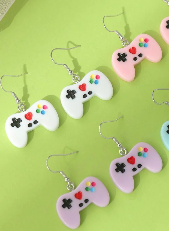 Take Two Girls Set of 4 - Game Controller Dangle Earrings