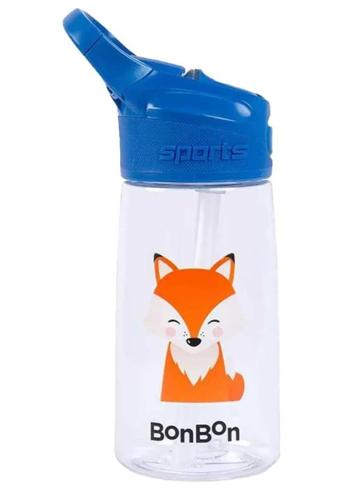 BonBon Elite Tritan Kids Water Bottle 450ml - Friendly Fox - Image 1