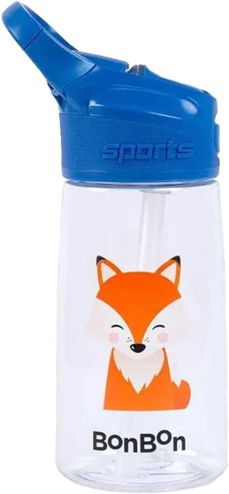 BonBon Elite Tritan Kids Water Bottle 450ml - Friendly Fox - Image 1