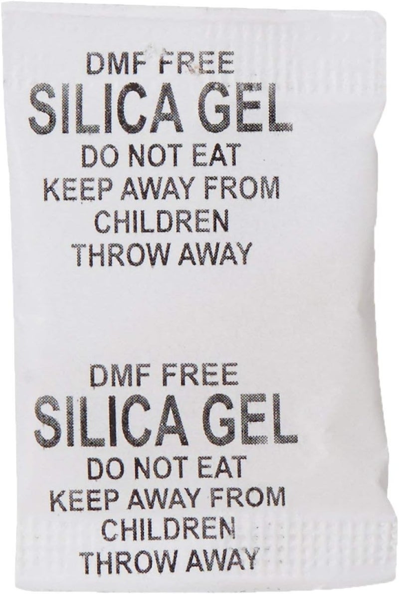 TDO Silica Gel 1gm Pouch 100 pcs Pack Moisture absorbents Dehumidifier Silica Gel Bags for Moisture, Room, Cupboard, Kitchen, Shoe,Wardrobe,Other White - Image 2