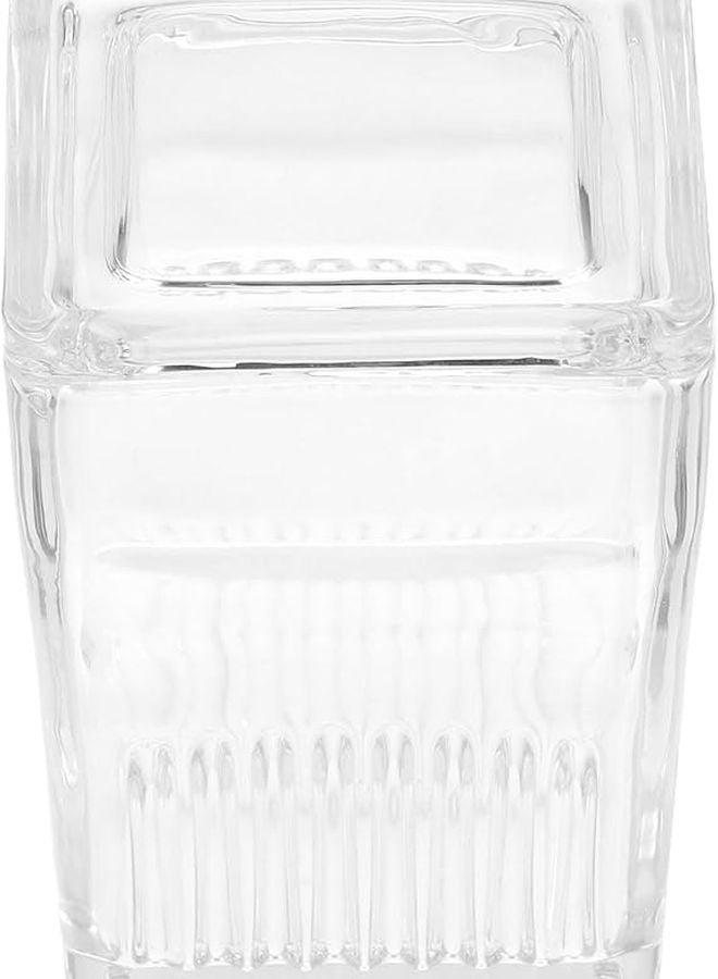 9 Slide Capacity Glass Staining Jar with Integrated Rack Laboratory Container Lid - Image 2