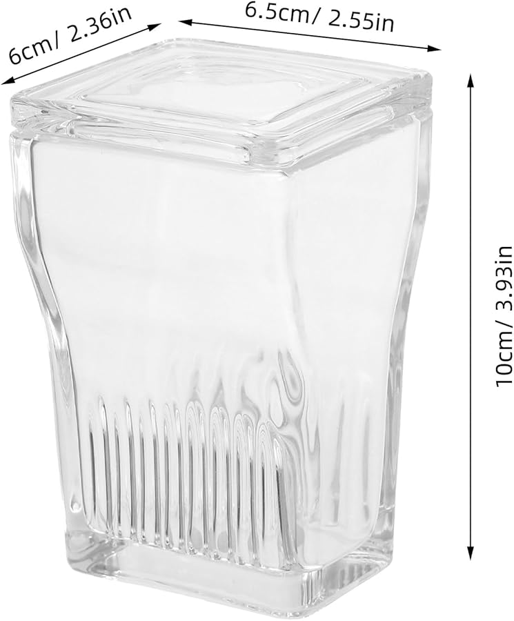 9 Slide Capacity Glass Staining Jar with Integrated Rack Laboratory Container Lid - Image 3