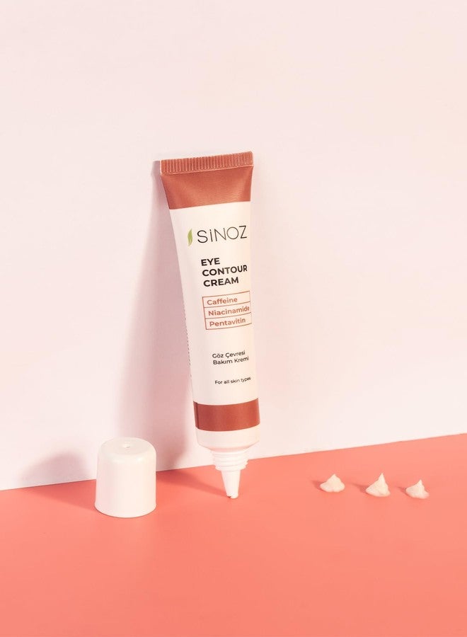 SINOZ كريم كونتور العين من سيناوز | علاج مرطب ومنعش تحت العين | يقلل من الهالات السوداء، الانتفاخات والخطوط الدقيقة | تركيبة خفيفة الوزن | 0.51 أونصة سائلة (عبوة واحدة) - Image 3