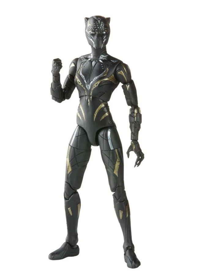 Black Panther Marvel Legends Series Black Panther Wakanda Forever Black Panther 6 Inch Mcu Action Figure Toy, 2 Accessories  - Image 4