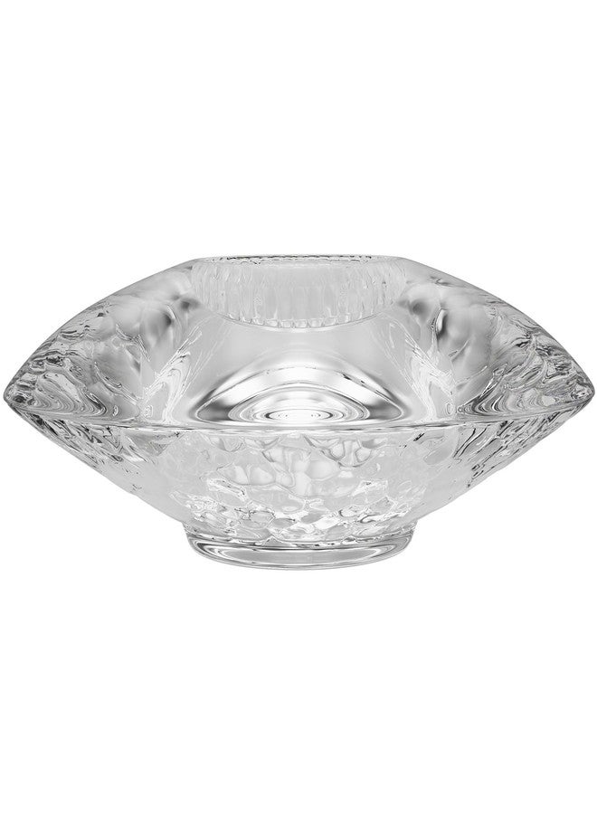 أوريفورز حامل شموع أوريفورس ديسكوس، مصنوع من الكريستال، قطعة ديكور عصرية مميزة، زينة للرفوف وقطعة مركزية للطاولة، 1.75 بوصة × 5.5 بوصة - شفاف - Image 1