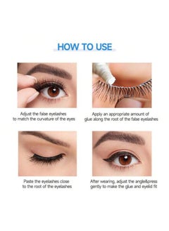 ROVAL 6 Pieces Eyelash Glue Adhesive Dark Tone 7g  - Image 2