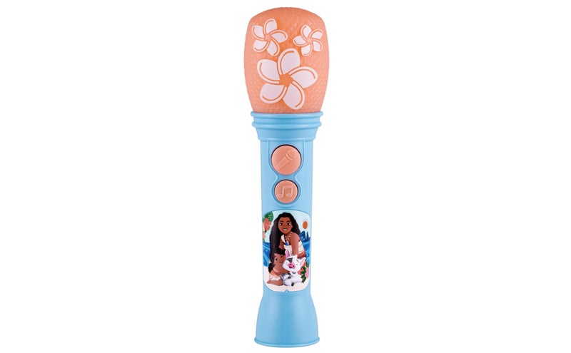 ekids Disney Princess Moana Toy Microphone for Kids, Musical Toy for Girls with Built-in Music, Kids Microphone Designed For Fans of Moana Toys for Girls - Image 1