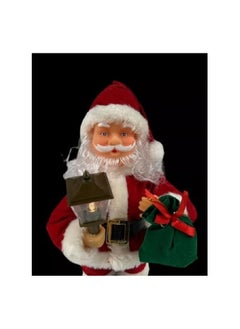Generic Musical Animatronic Santa Claus Figurine Decorations, Fun Gift, Doll, Toy, Table Decor, Festival, Red and White  - Image 2