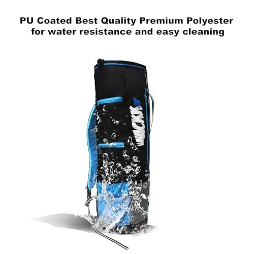 WHACKK Brute Unisex Yoga Aerobics Gym Mat Bags Air Ventilated Pocket for Shoes, Front & Top Open, Carry Way with 3-Way Options i.e. Backpack, Holdable or with a Loop (Blue Grey) - Image 2