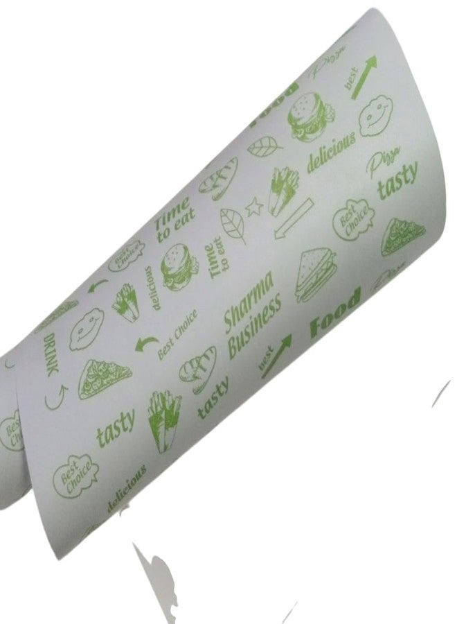 SUKECHI Non-Stick Food Wrapping Parchment Paper Roll, White with Green Print, 50 Meter, 500 Gram, 54 GSM, Oven Safe - Image 4