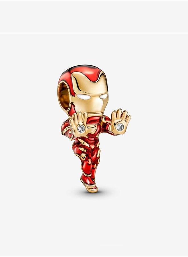 PANDORA - Pandora Women's Gold Plated Copper Silver Alloy Avengers Iron Man Bracelet 760268C01 - Image 1
