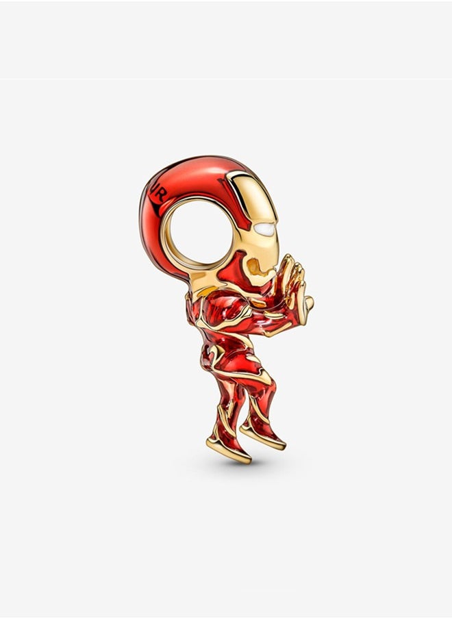 PANDORA - Pandora Women's Gold Plated Copper Silver Alloy Avengers Iron Man Bracelet 760268C01 - Image 1