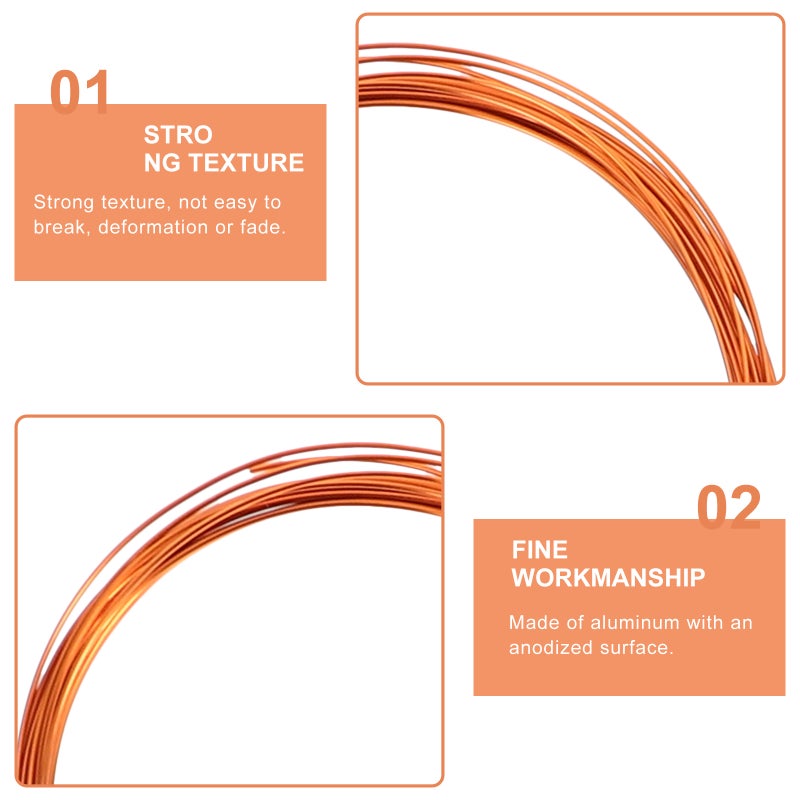 Metal Wire for Jewelry Making, Durable Aluminum Craft Wire for DIY Projects - Image 3