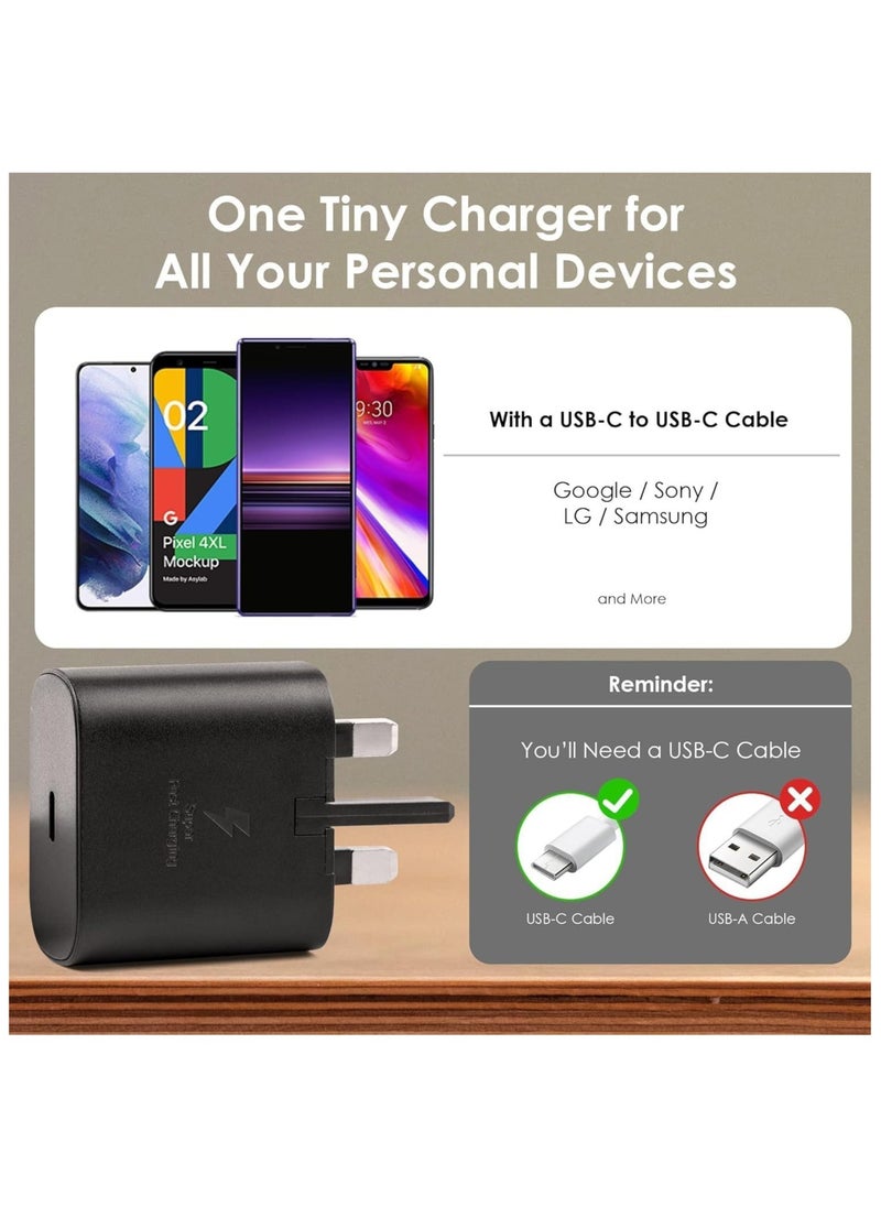 HEROCKX - 25W Super Fast Charger for Samsung, Gcstnn PPS PD3.0 USB-C Charger for Samsung Galaxy S23 Ultra S23+ S23 S22 Ultra S21+ A53 5G A54 Z Fold/Flip 4 Tab S8 Ultra, Power Adapter Plug with 1M Type C Cable. - Image 1