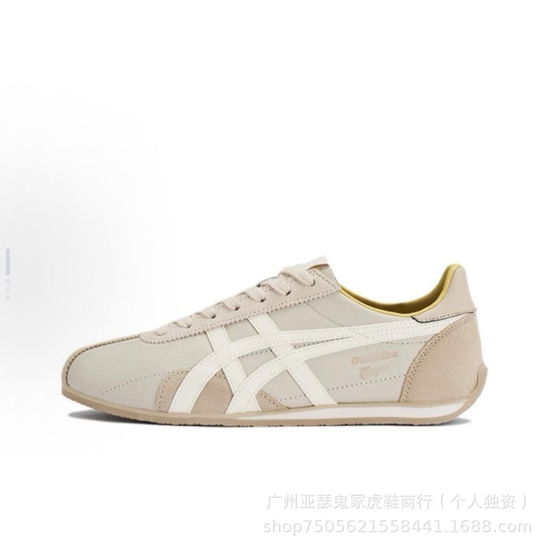 Puting Pure Original Onitsuka Tiger RUNSPARK Spring Fashionable All-Match Lightweight Comfortable Running Shoes