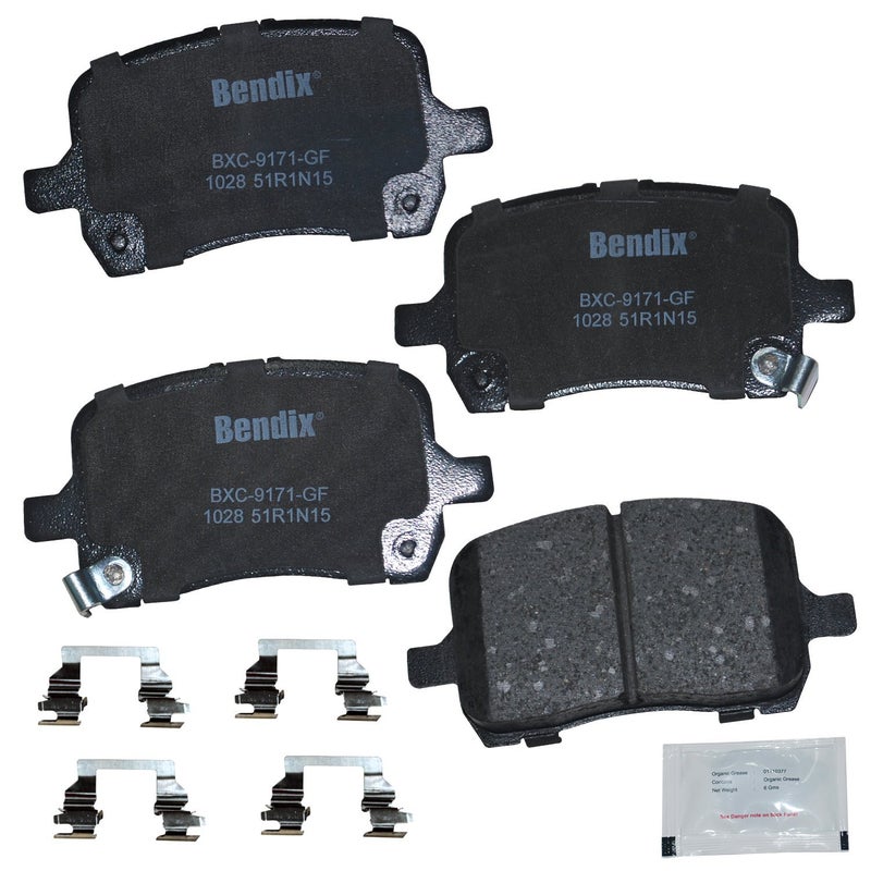 Bendix Priority1 CFC1028 Ceramic Front Brake Pads for Select Models Chevrolet Cobalt, HHR, Malibu, Pontiac G4, G5, G6, Pursuit, Solstice, Saturn Ion, Sky - Image 3