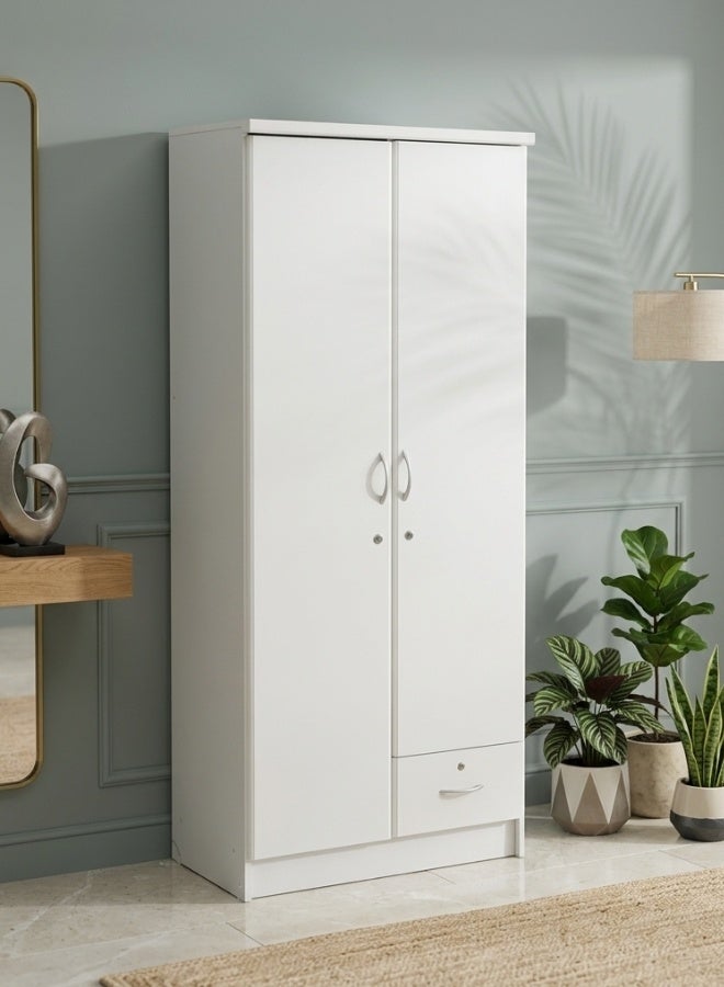 SULSHA 2 Door Wooden Wardrobe | Cabinet | Cupboard Engineered Wood Perfect Modern | Stylish Heavy Duty - Image 1