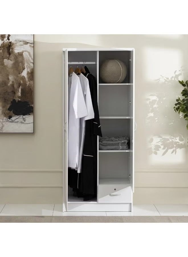 SULSHA 2 Door Wooden Wardrobe | Cabinet | Cupboard Engineered Wood Perfect Modern | Stylish Heavy Duty - Image 2